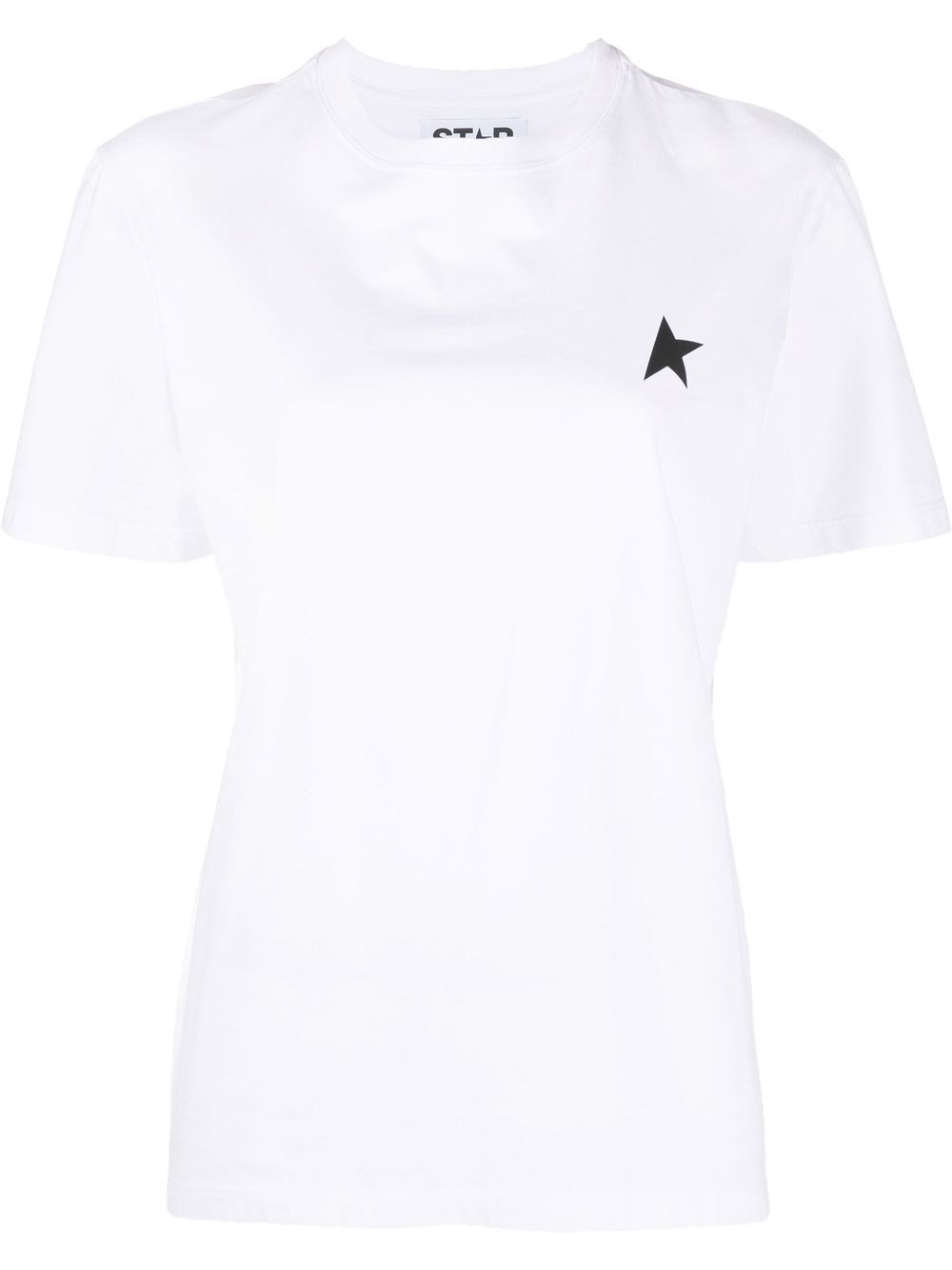 Golden Goose Cotton T-shirt In Bianco