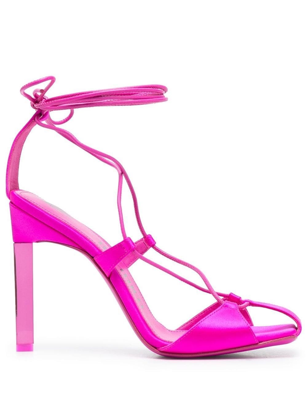 Attico Adele Lace-up Pumps In Rosa