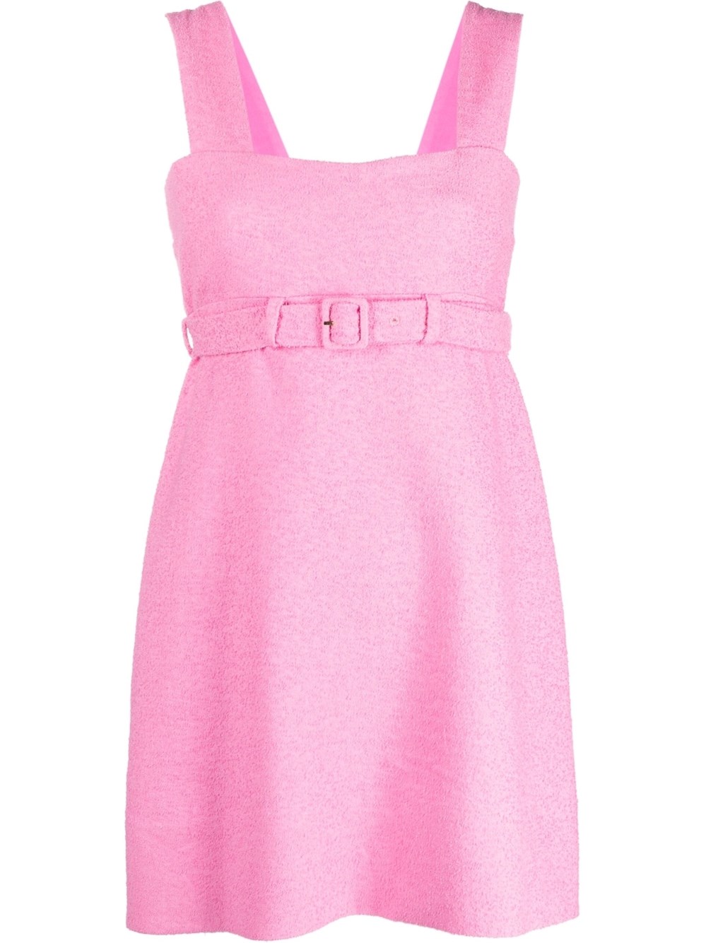 Shop Patou Cotton Blend Tweed Dress In Rosa