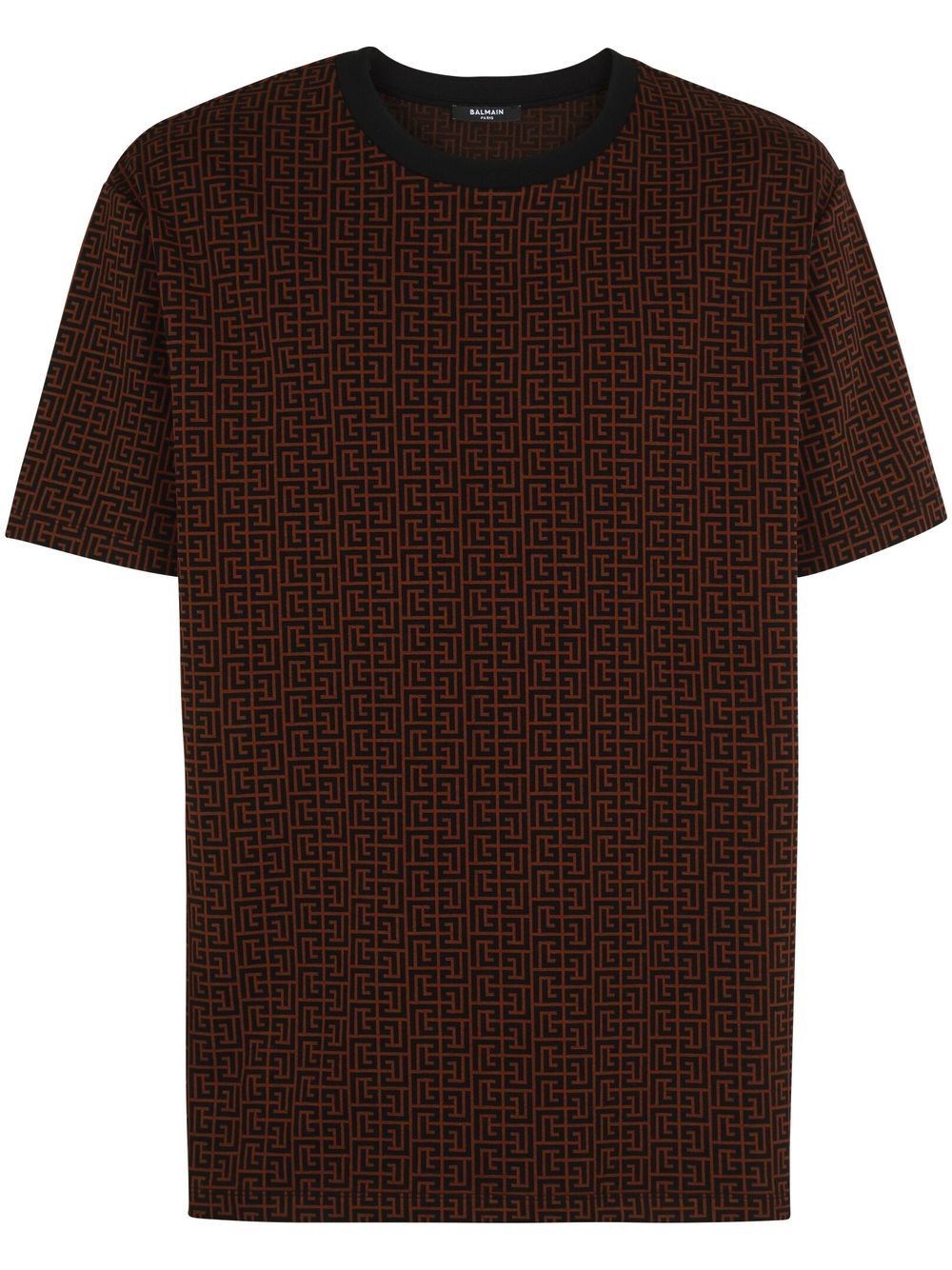 BALMAIN T-SHIRT MONOGRAM