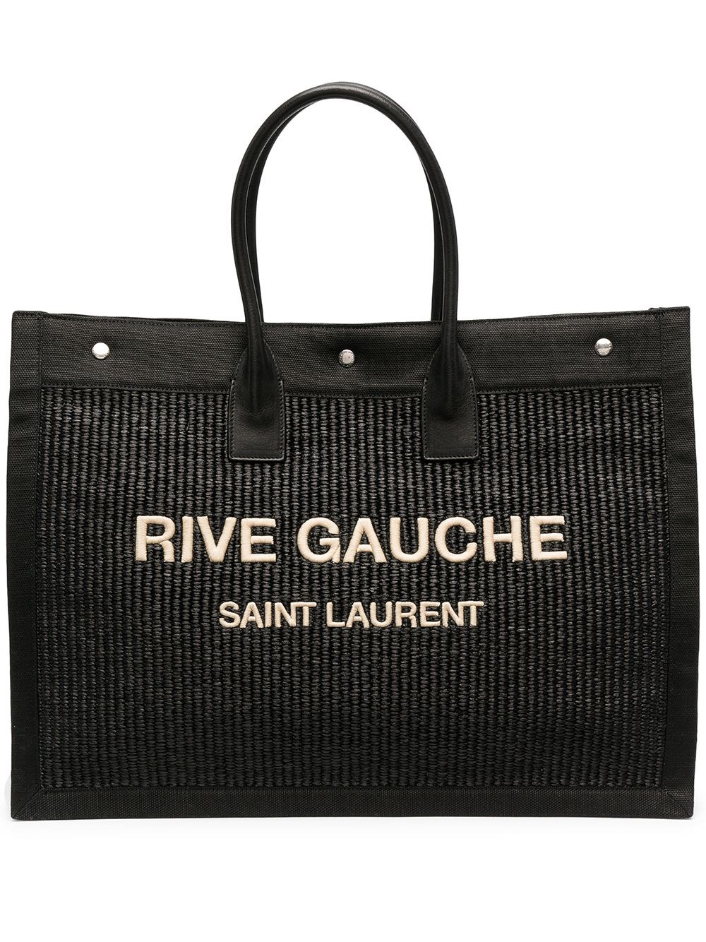 Saint Laurent 'rive Gauche' Tote Bag In Nero