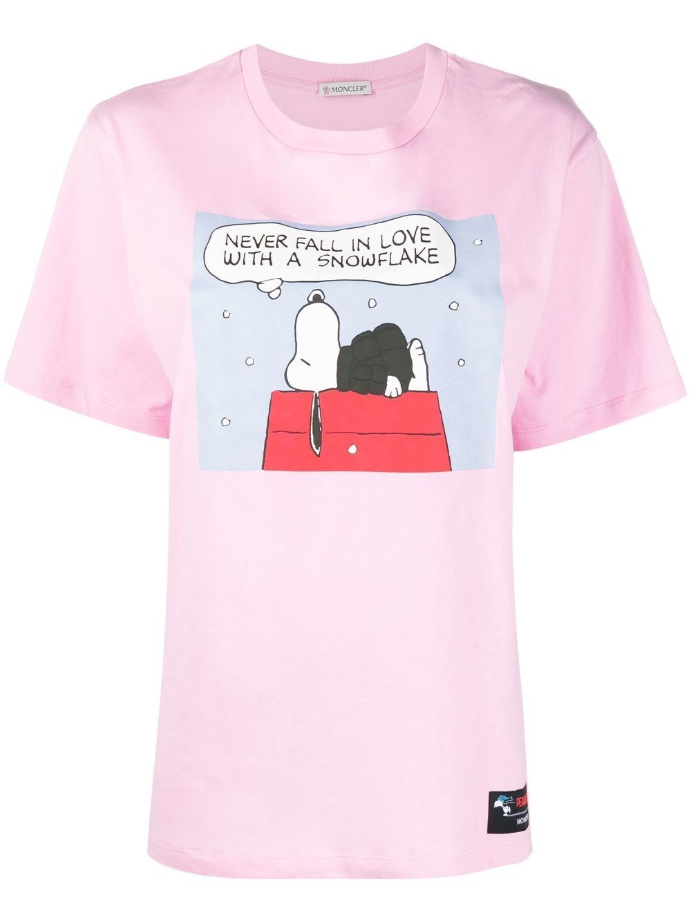 Moncler X Peanuts Short-sleeve T-shirt In Rosa