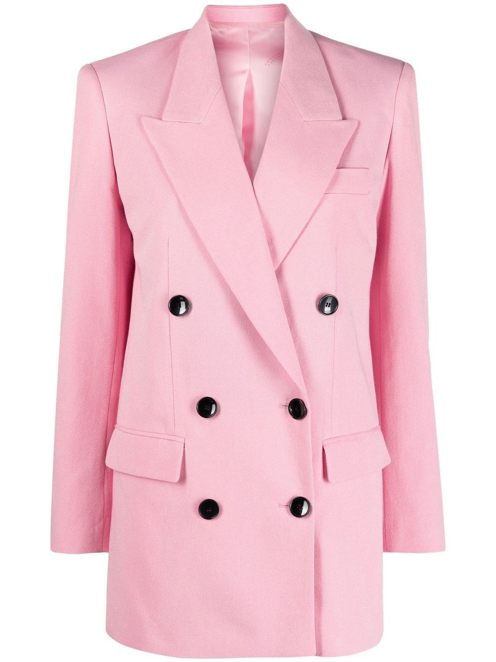 Shop Isabel Marant Double Breast Blazer Jacket In Pink