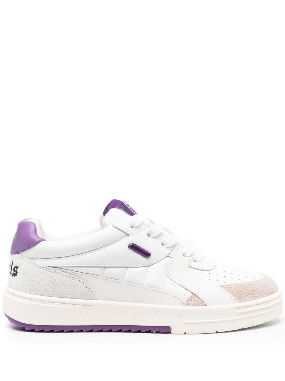Palm Angels Leather Sneakers In White
