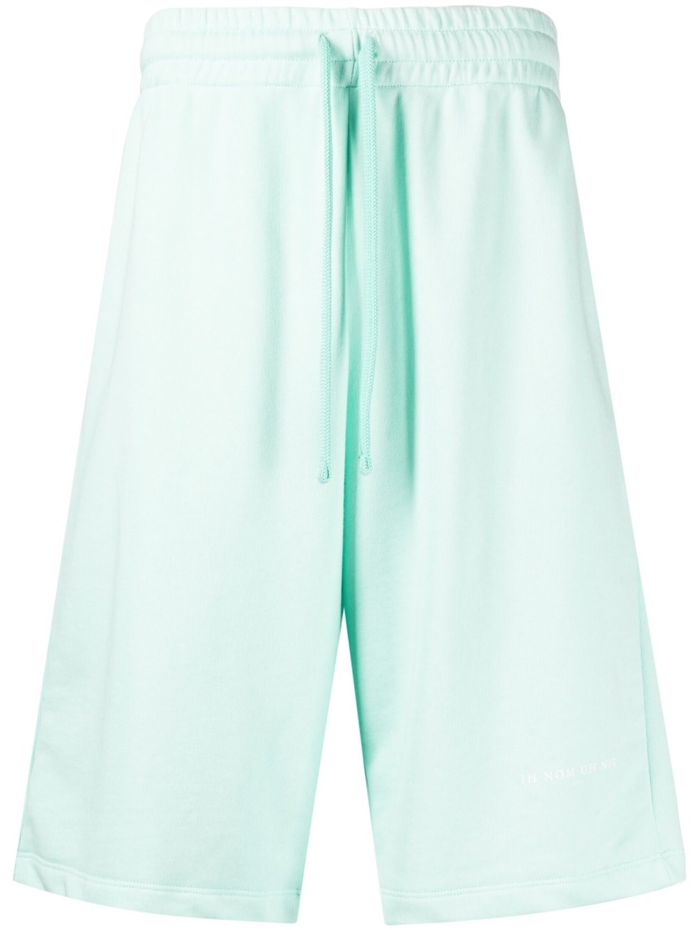 Ih Nom Uh Nit Elasticated-waist Cotton Bermuda In Green