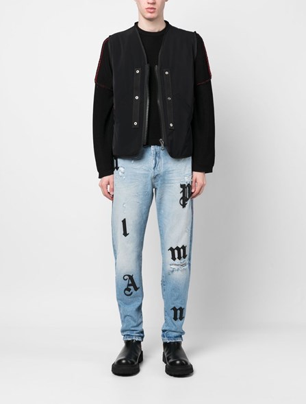 Palm Angels Jeans Logo | Dante5.Com Pmya033S23Den0194010