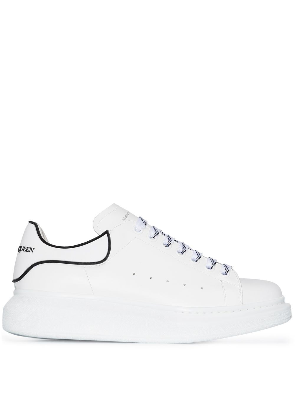 Alexander Mcqueen Oversize Leather Sneakers In ホワイト