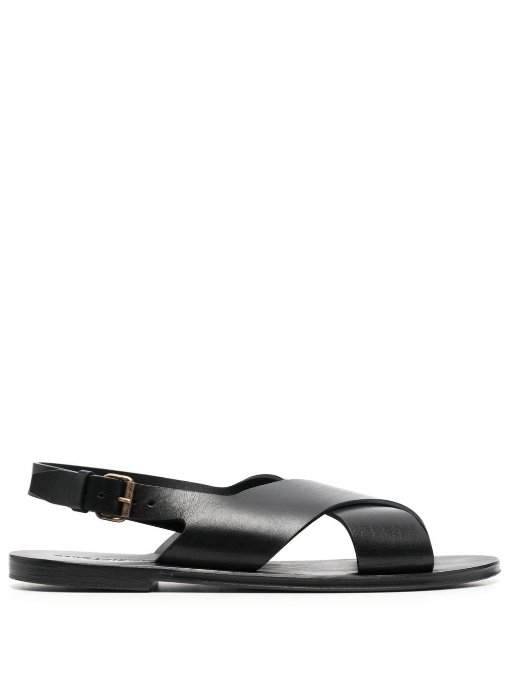Saint Laurent Mojave Sandals In Smooth Leather In Black  