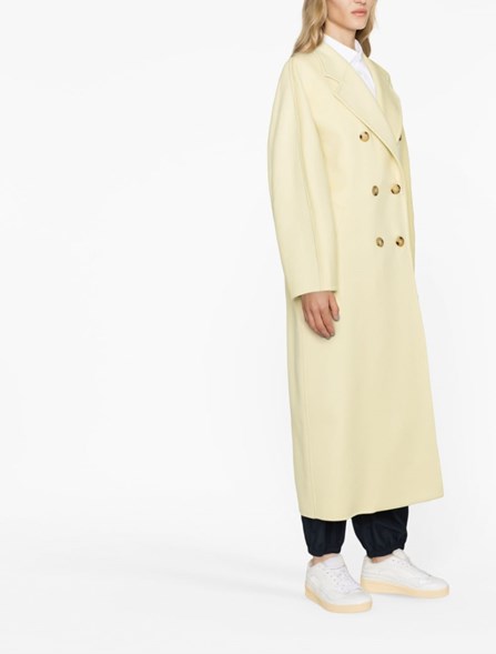 Max Mara 101801 Icon Coat In Jersey In Yellow Lyst, 46% OFF
