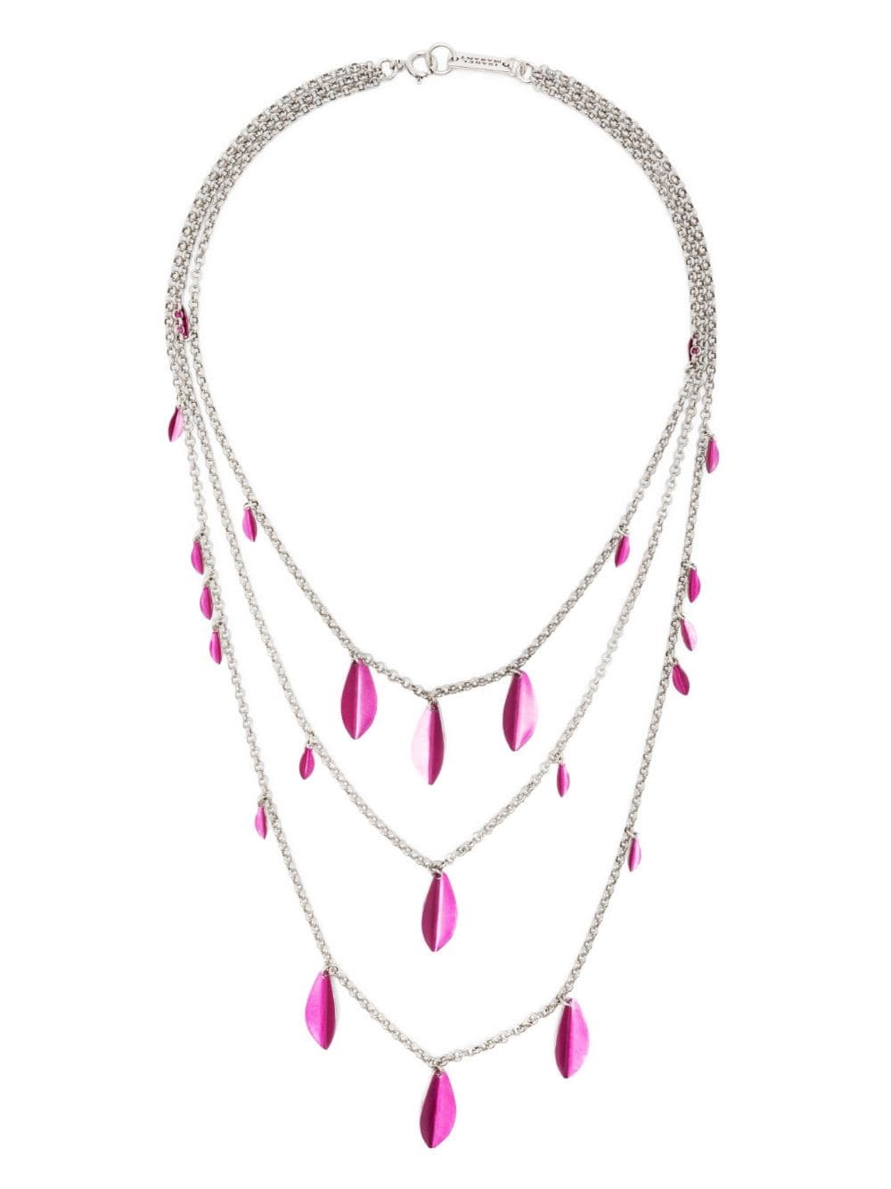 Isabel Marant Multifile Necklace In Pink
