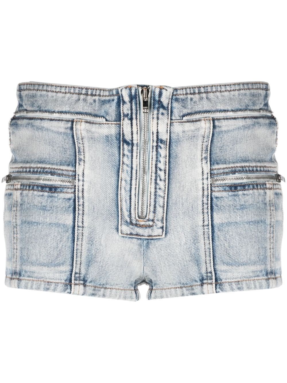 Shop Isabel Marant Denim Shorts In Blue