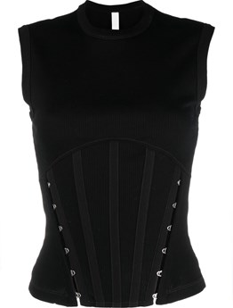 DION LEE Corset t-shirt | Dante5.com C3088R23BLACK