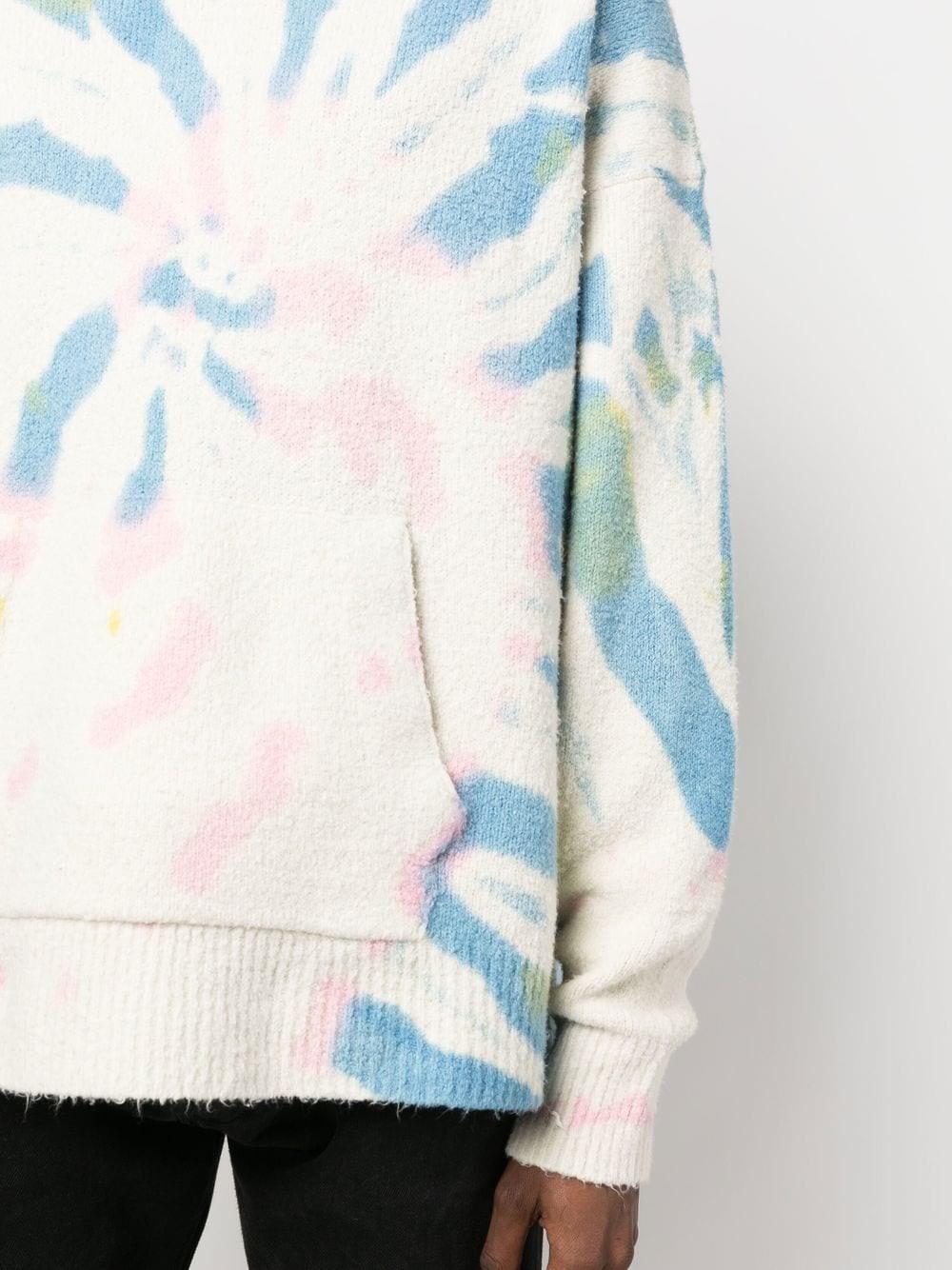 Palm Angels Tie-dye-print Hoodie In Neutrals