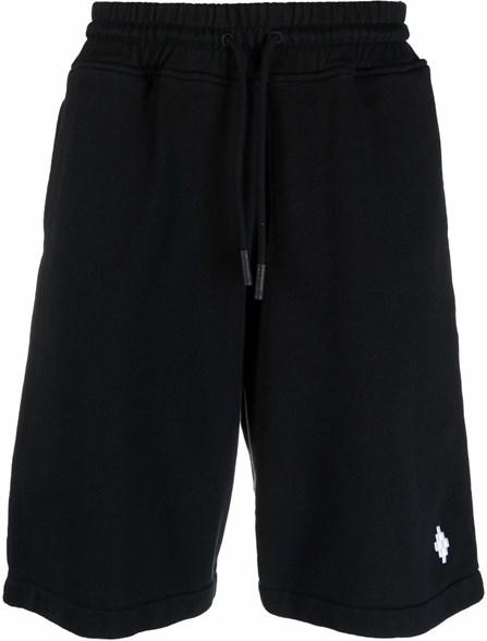 MARCELO BURLON COUNTY OF MILAN EMBROIDERED LOGO BERMUDA