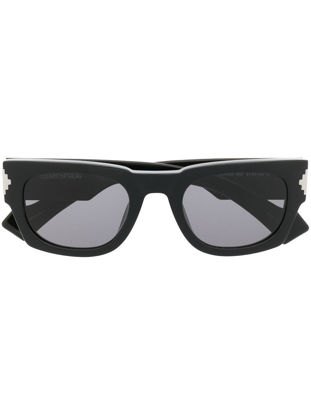 Marcelo Burlon County Of Milan Logo Sunglasses In Black  