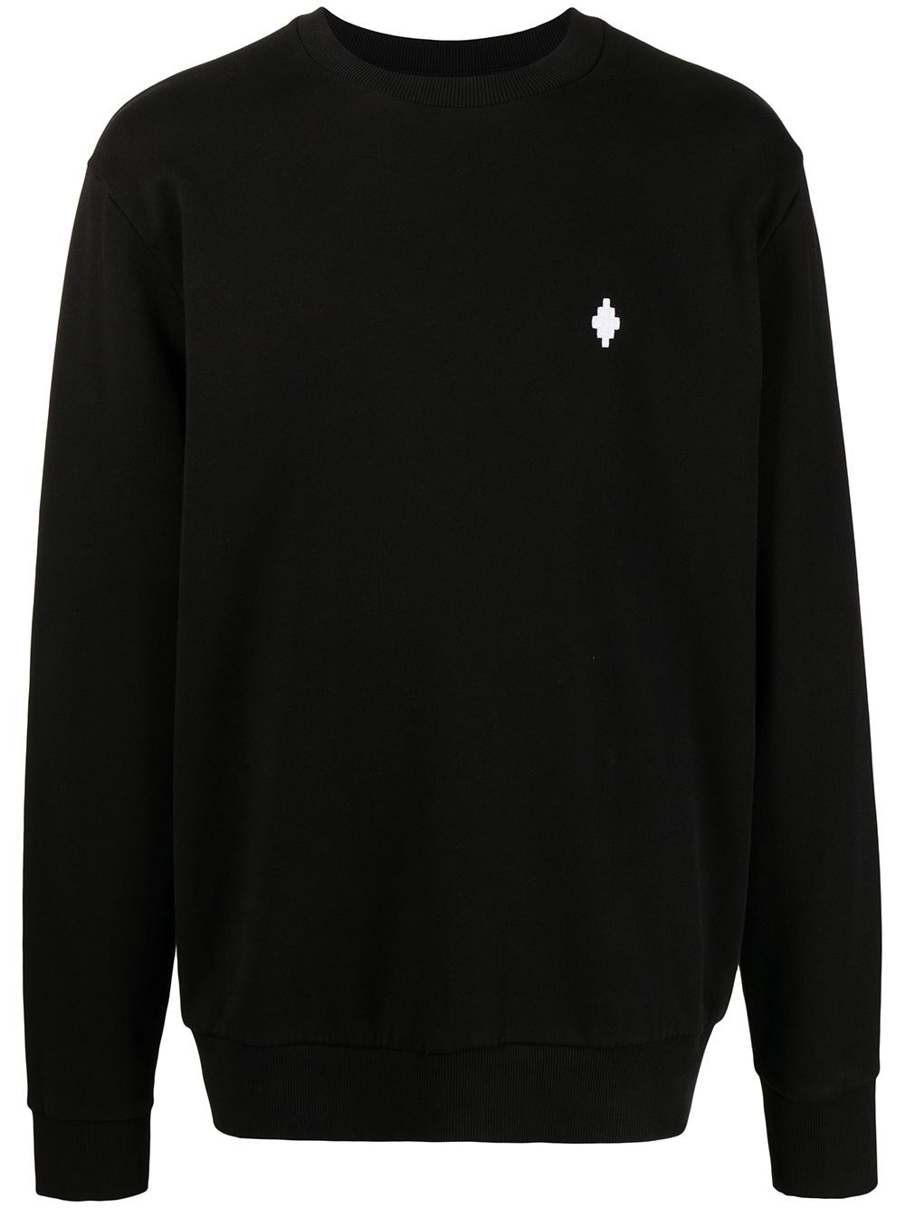 Shop Marcelo Burlon County Of Milan Embroidered Logo Sweatshirt In Black  