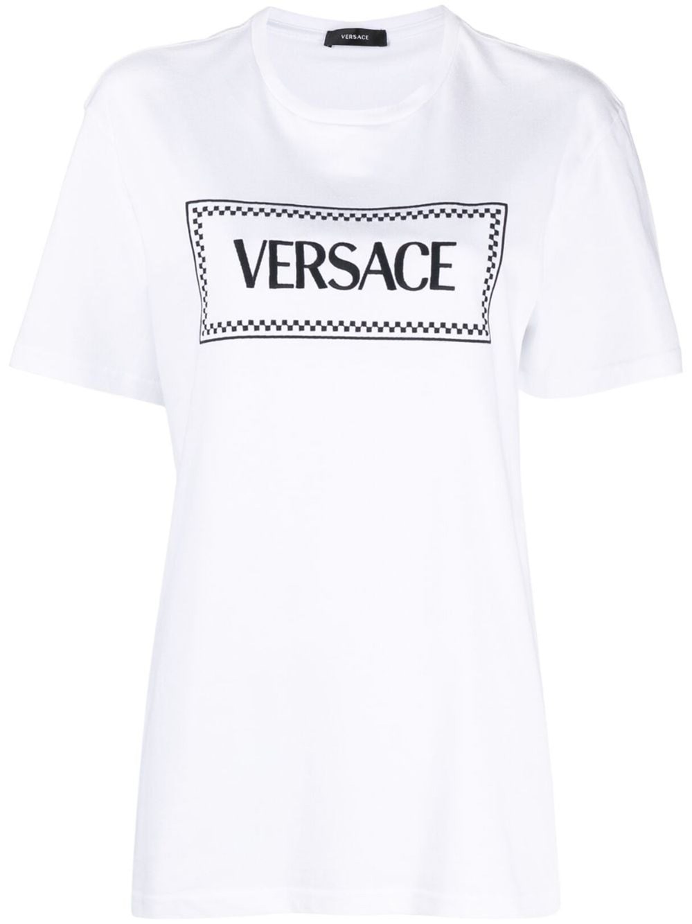 Versace MEDUSA UNISEX - Print T-shirt - nero bianco/black 
