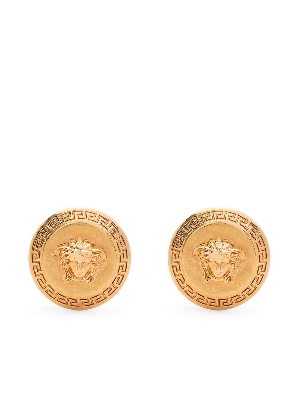 Tribute Medusa Stud Earrings in Gold - Versace