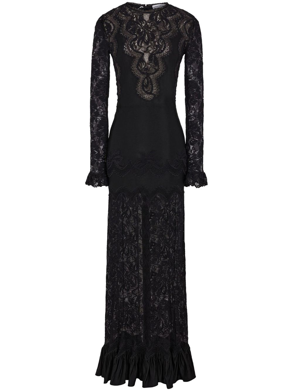 RABANNE JERSEY AND LACE DRESS