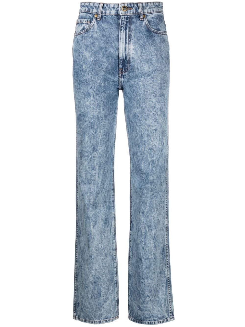Shop Khaite Cotton Jeans In ブルー