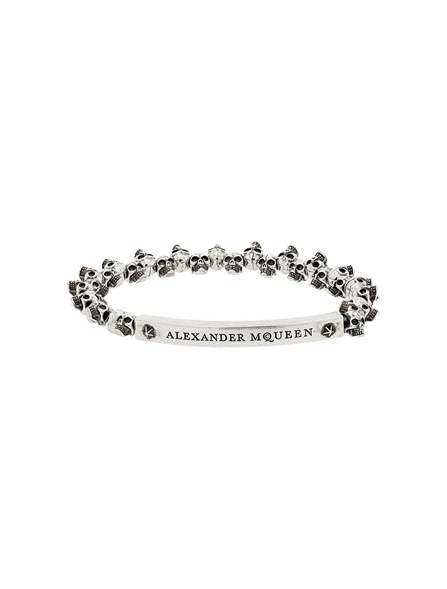 Alexander McQueen skull-stud Tubular Bracelet - Farfetch