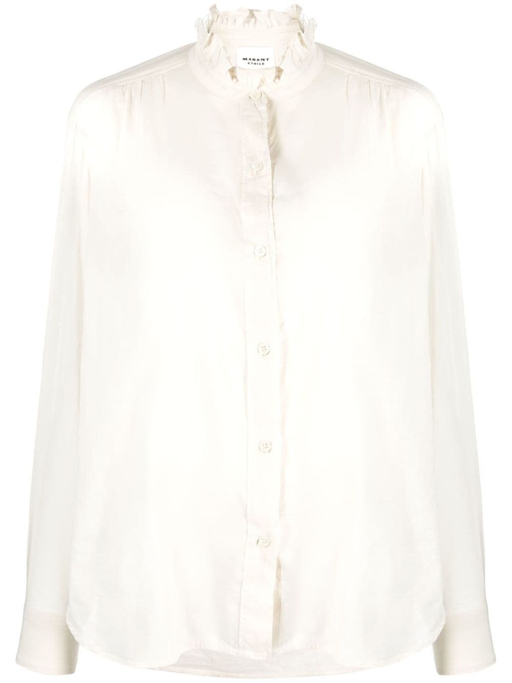 Isabel Marant Étoile Cotton Shirt In Neutrals