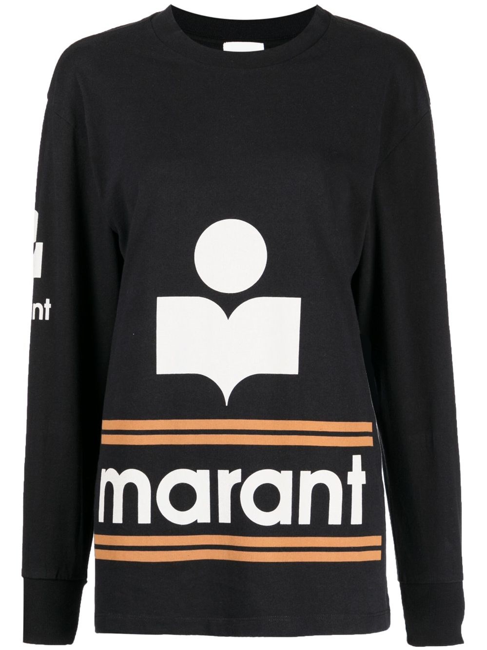 Isabel Marant Étoile T-shirt Con Logo In Black  