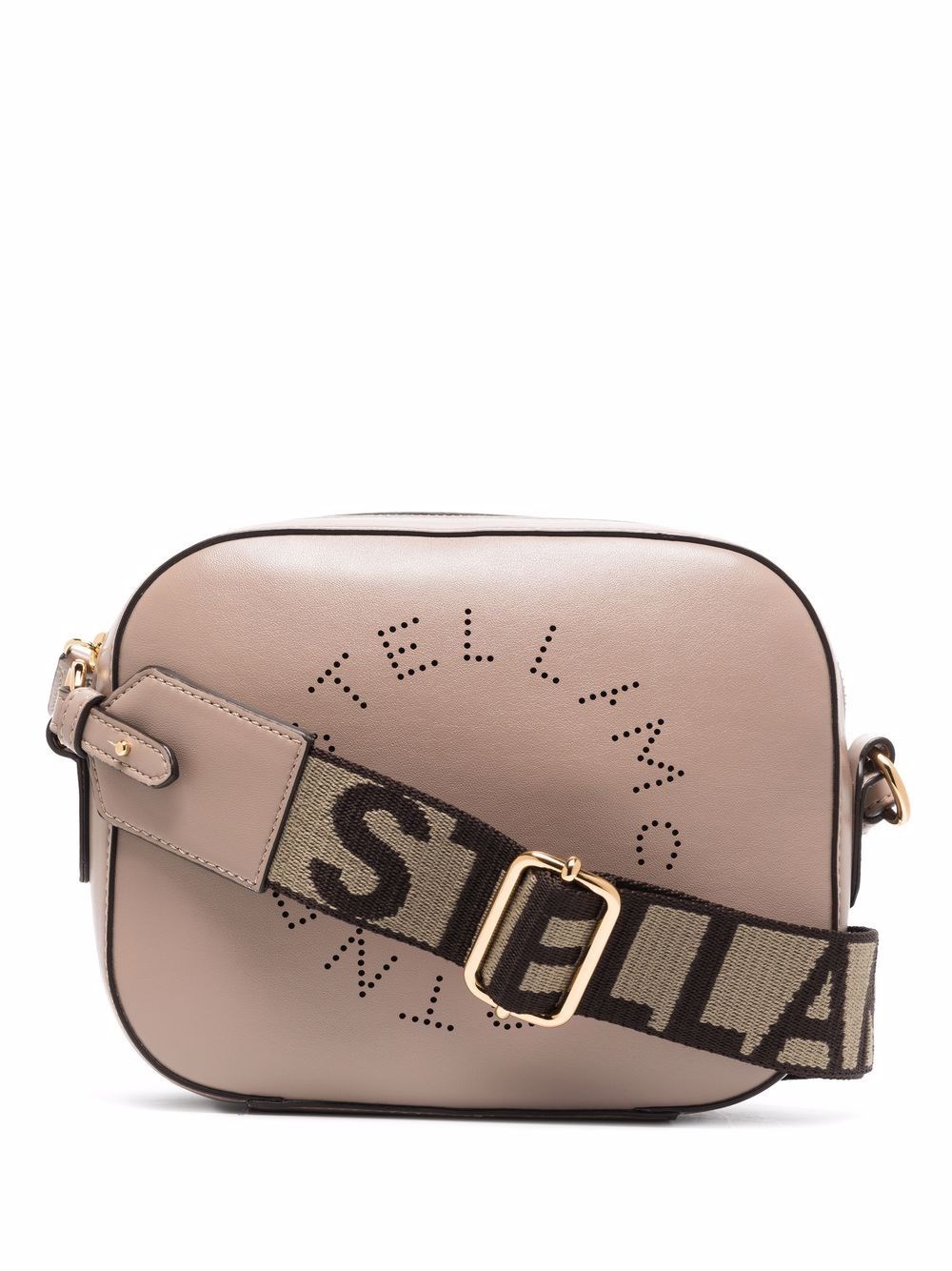 Shop Stella Mccartney Logo Stella Mini Bag In Neutrals