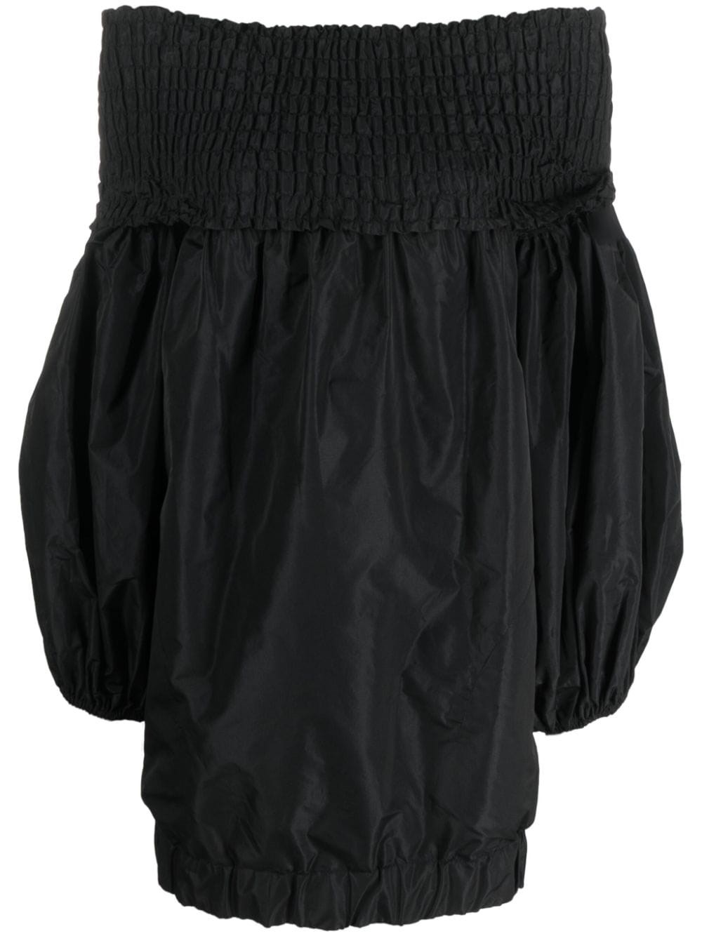 Patou Smock Volume Mini Dress Clothing In Black