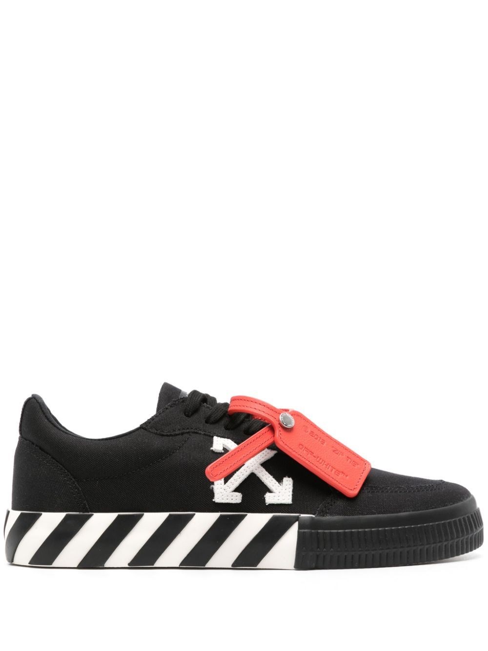 Shop Off-white 'vulcanized' Sneakers In Black  