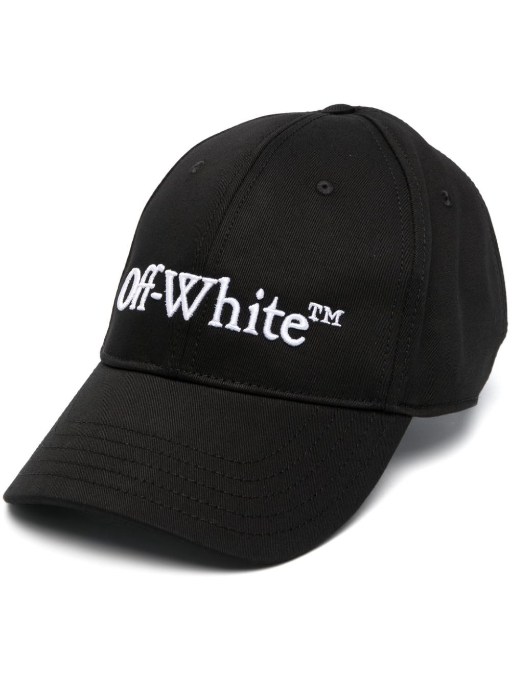 Shop Off-white Hat With Embroidered Logo In Black  