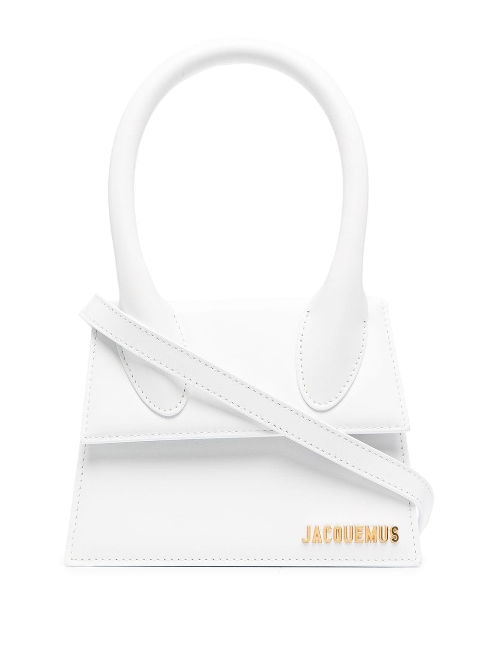 Shop Jacquemus "le Chiquito Moyen" Bag In White
