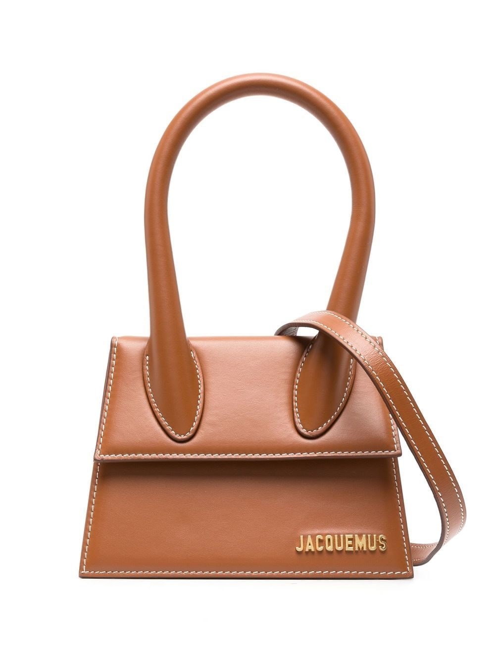 Shop Jacquemus "le Chiquito Moyen" Bag In Brown