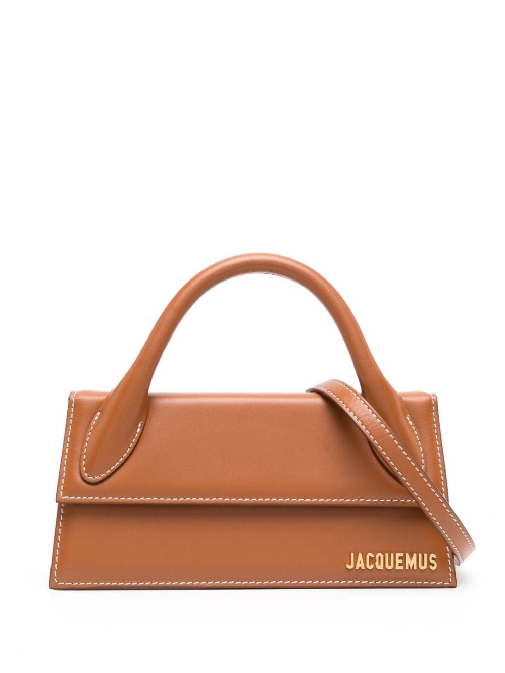 Shop Jacquemus "le Chiquito Long" Bag In Brown