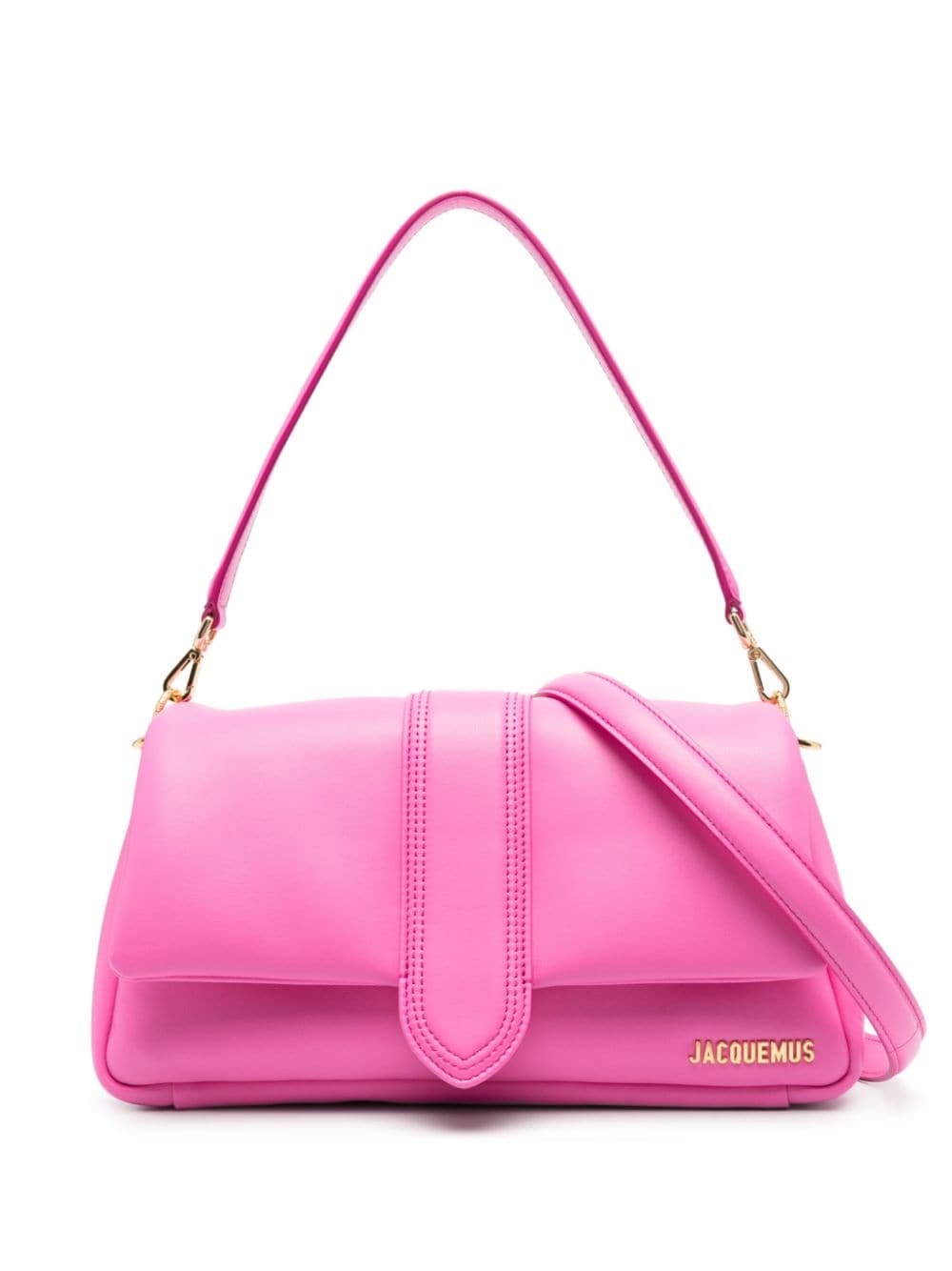 Shop Jacquemus Le Bambimou Leather Bag In Pink