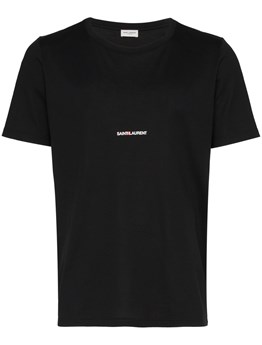 Tシャツ・カットソー MSGM Men T Shirts 3840MM109 25700299 Black Draped black jersey T-Shirt - MSGM Official