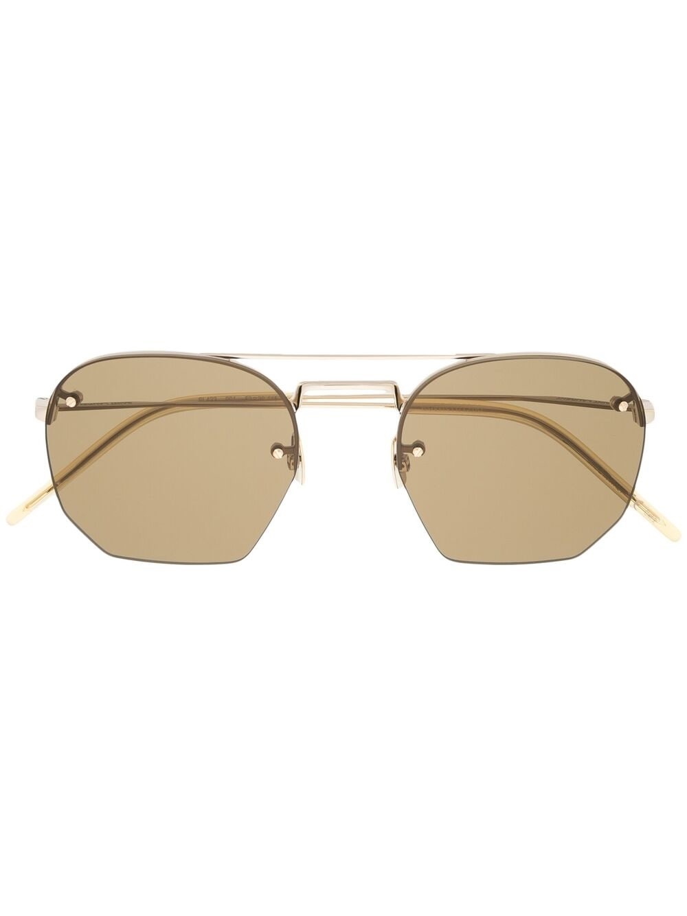 Saint Laurent 'aviator' Sunglasses In Gold