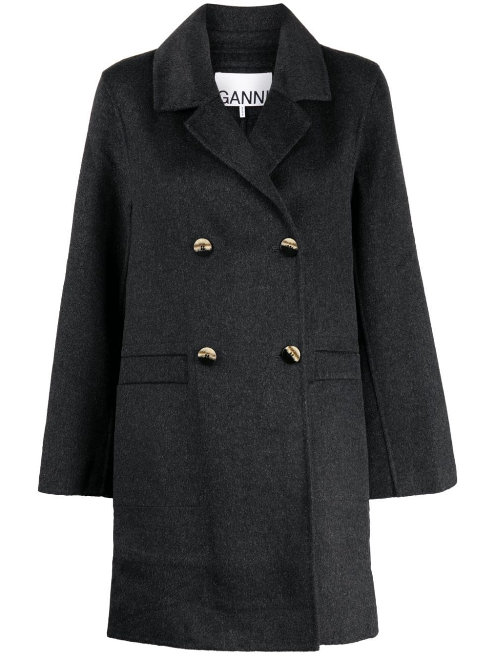 GANNI DOUBLE-BREASTED COAT