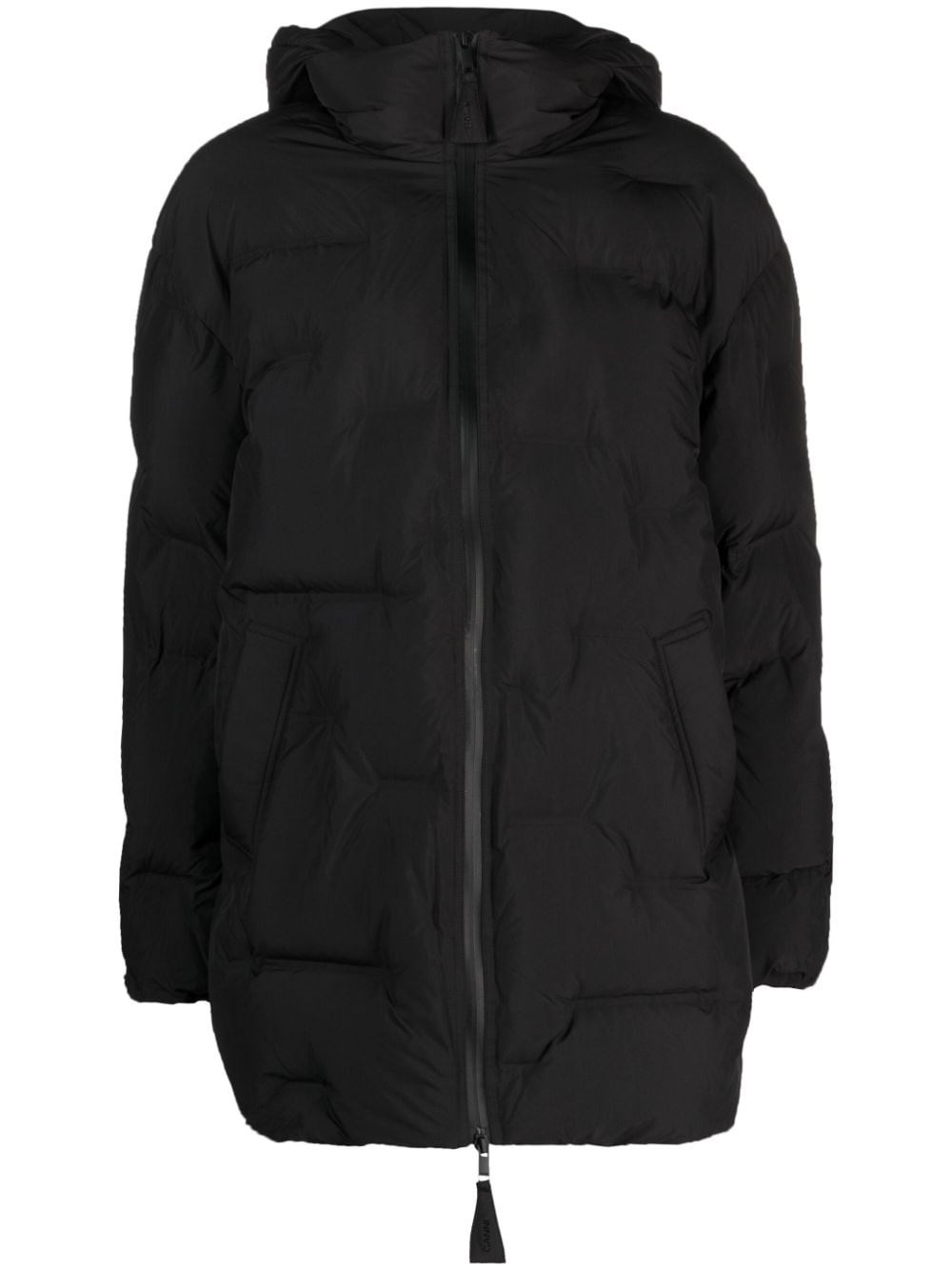 GANNI HOODED DOWN JACKET