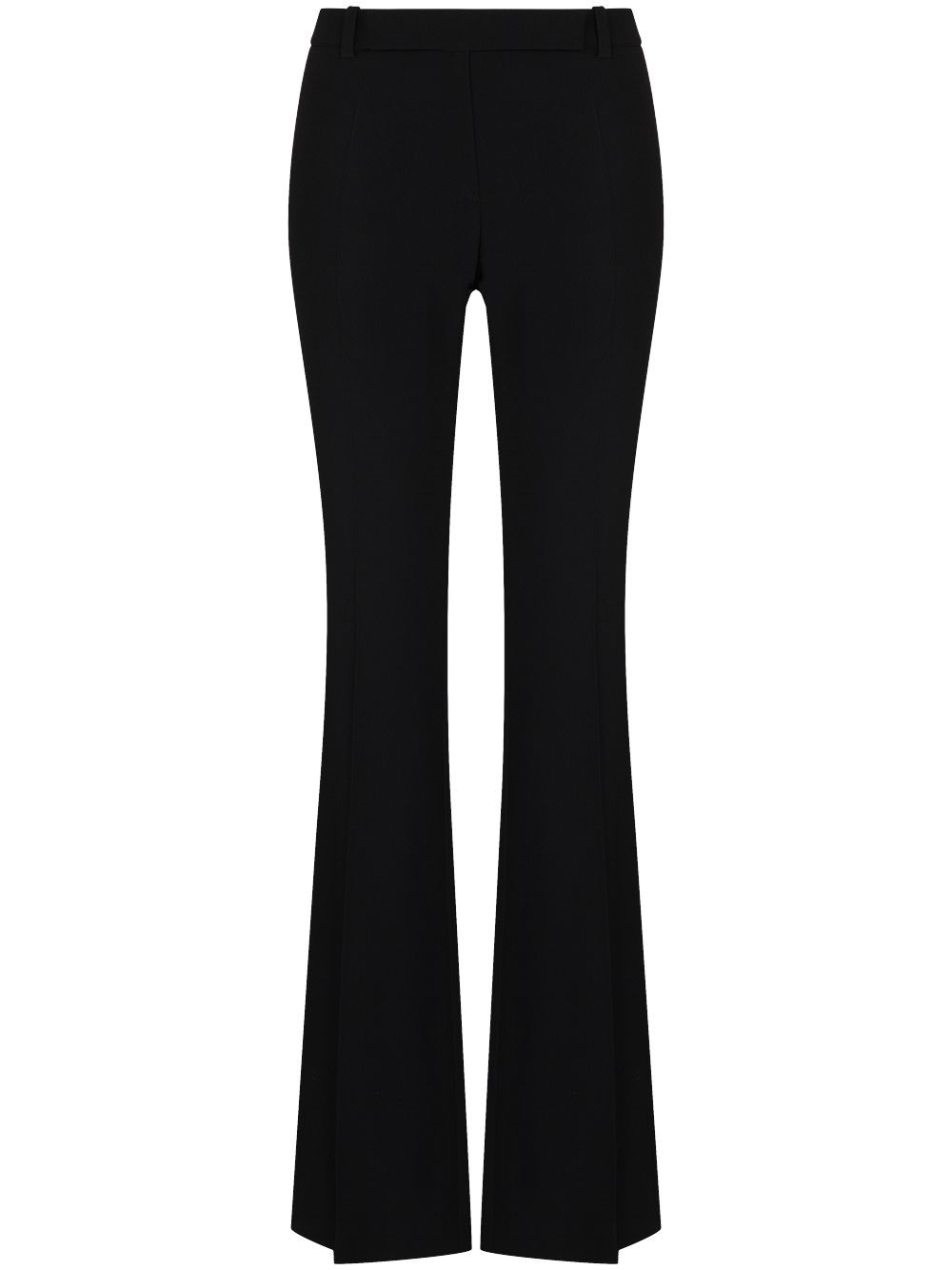 Alexander Mcqueen Tight Bootcut Pants In Black  