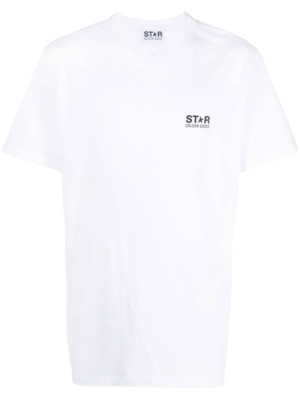Shop Golden Goose T-shirt Logo In White