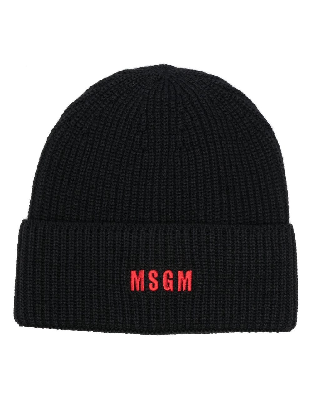 Msgm Beanie In Black  
