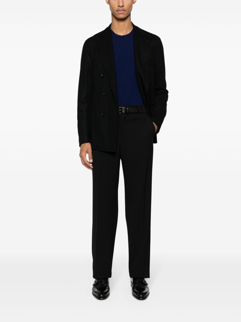 Tagliatore Double-breasted Jacket In Black  
