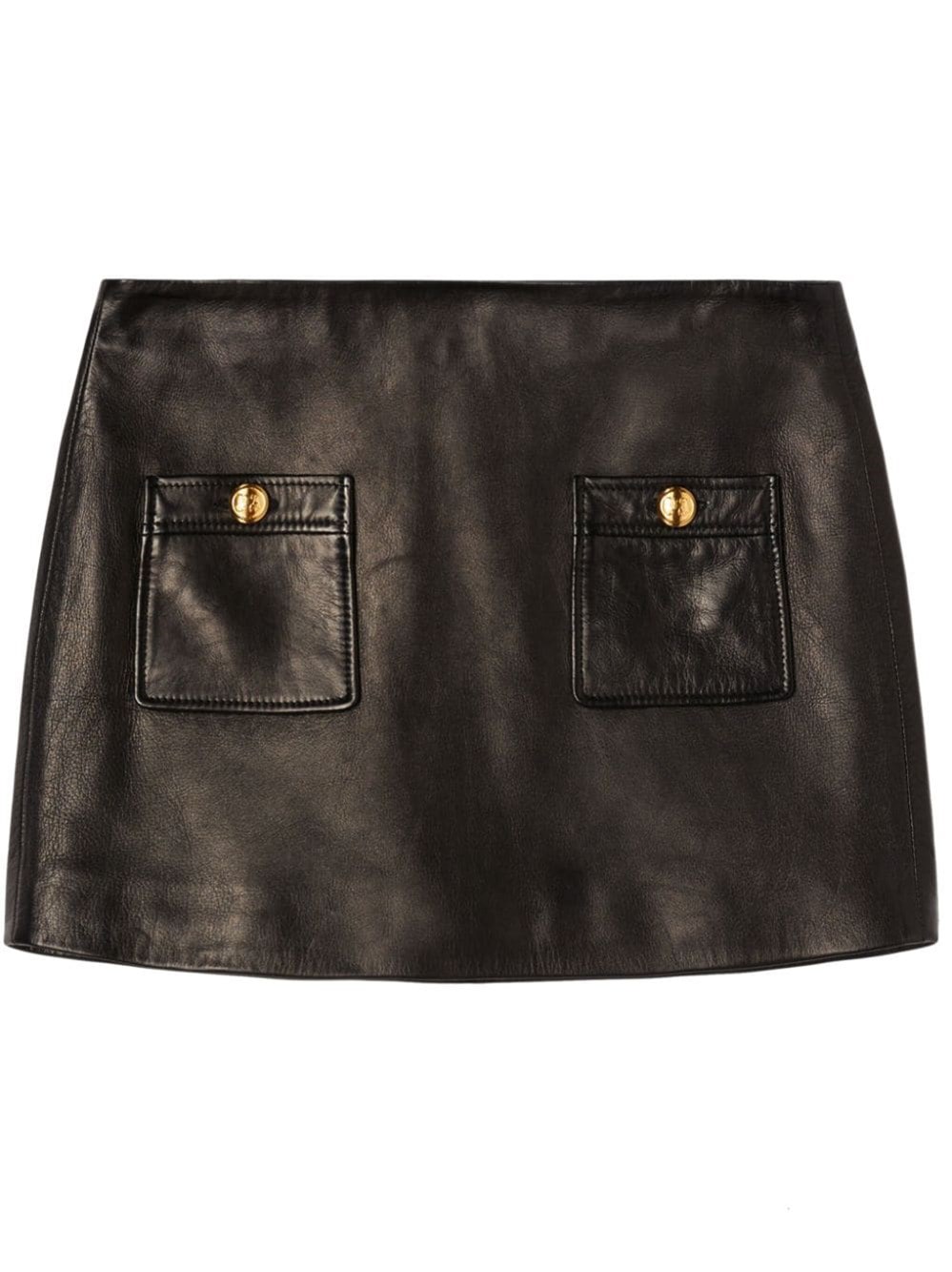 PALM ANGELS LEATHER SKIRT