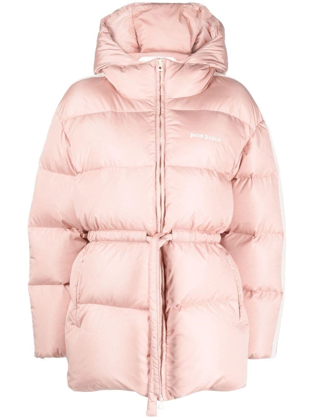 Palm Angels Pink Waist Belt Down Jacket In ピンク