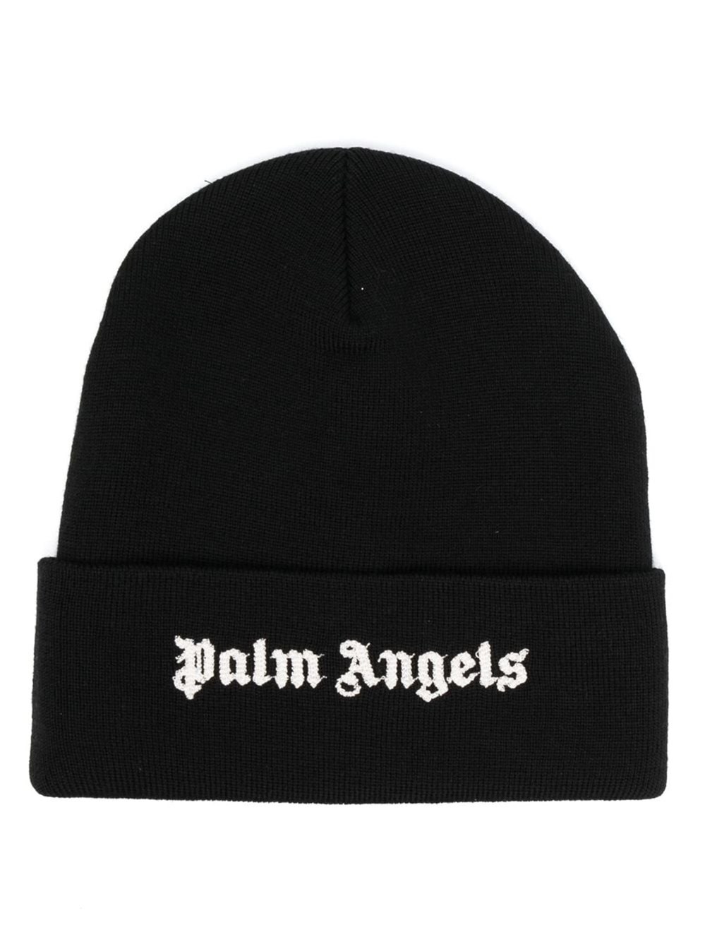 Palm Angels Wool Beanie In ブラック