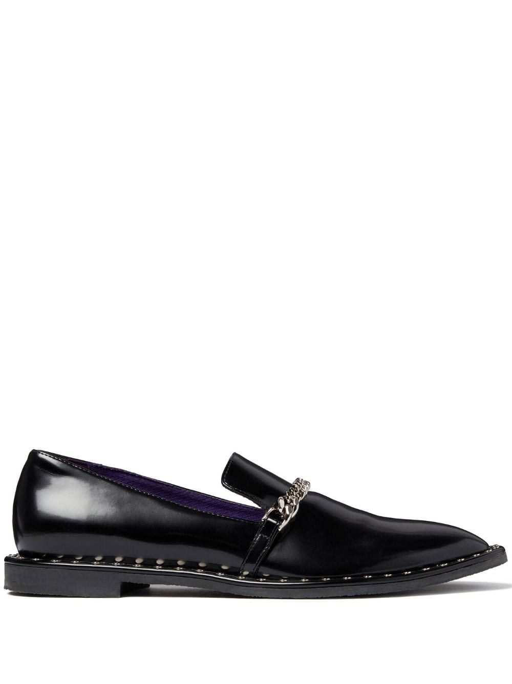 Shop Stella Mccartney Falabella Alter Mat Loafers With Studs In Black  