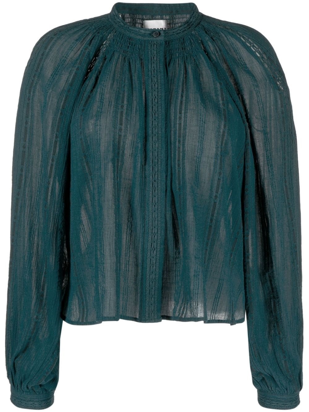 Isabel Marant Étoile Embroidered Blouse In Blue