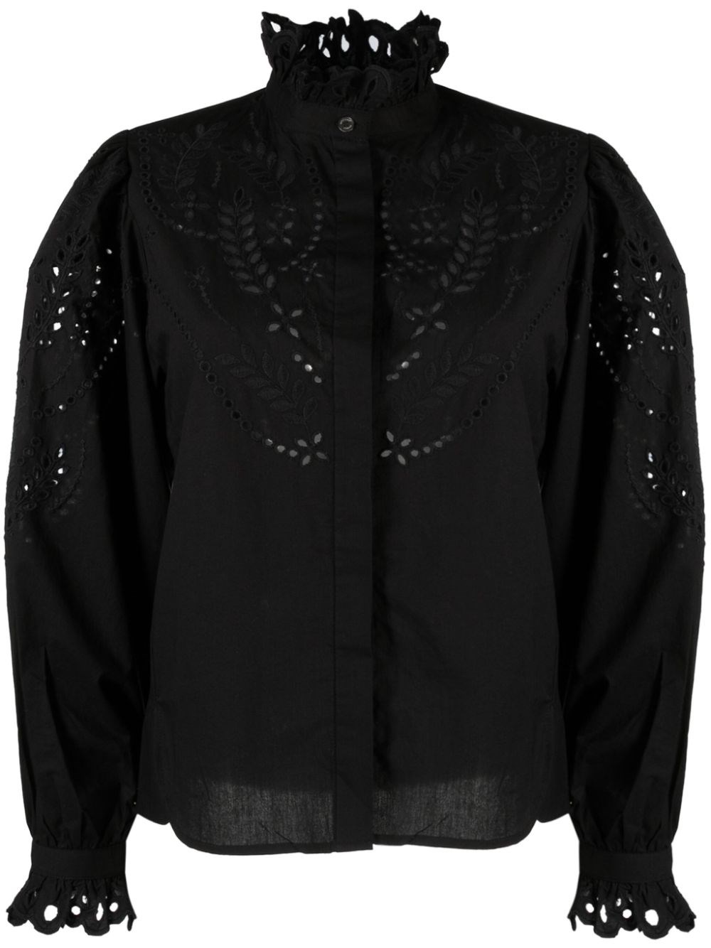 Isabel Marant Étoile Embroidered Blouse In Black  