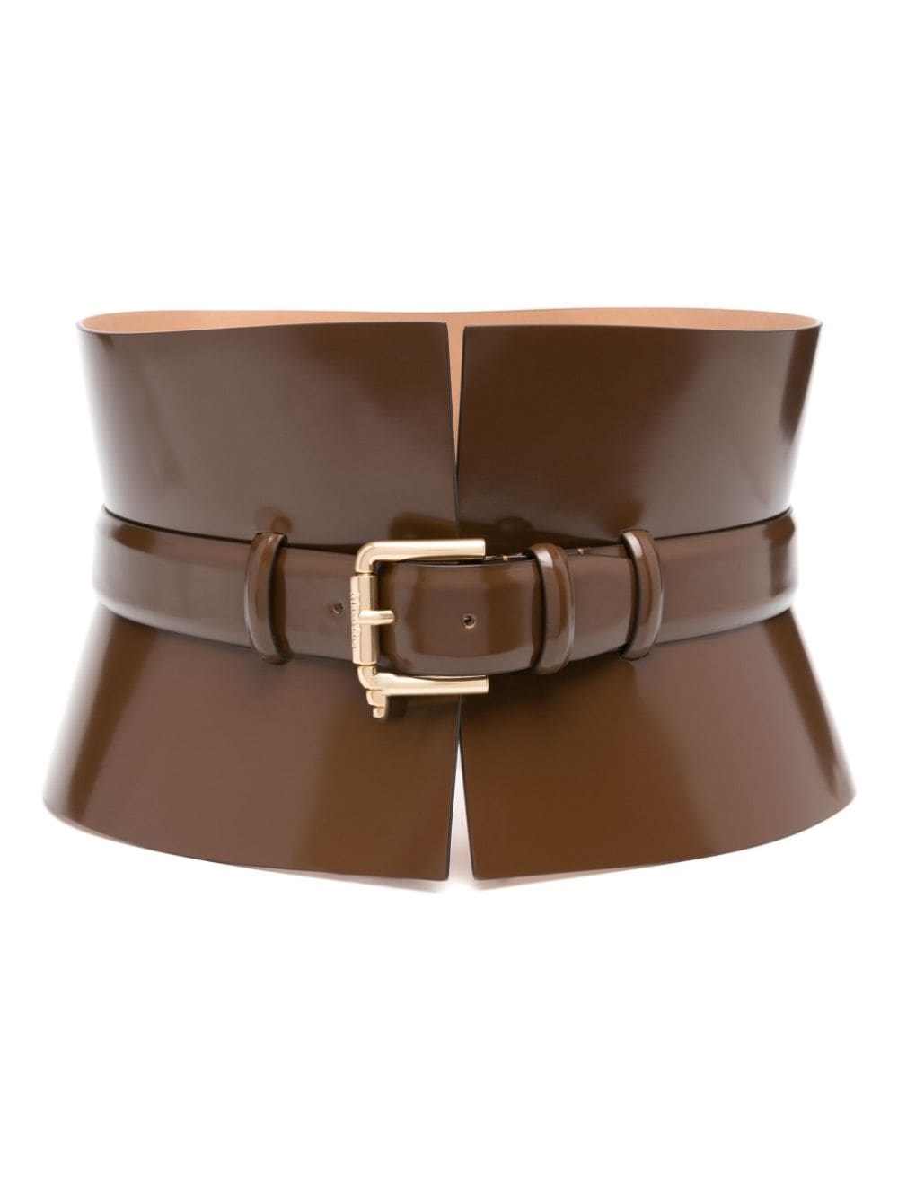 MAX MARA 175 LEATHER BUSTIER BELT